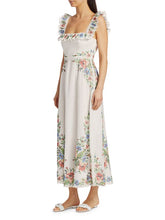 Zimmermann Juliette Pixel Floral Maxi A-line Dress